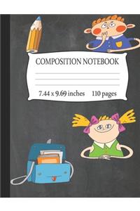 Composition Notebook 7.44 x 9.69 Inches 110 pages