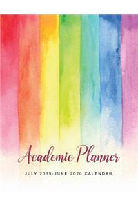 July 2019-June 2020 Calendar: Academic Planner Daily Weekly Monthly Planner Schedule Agenda Organizer Notebook