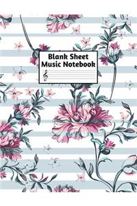 Blank Sheet Music Notebook