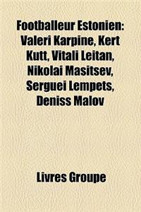 Footballeur Estonien