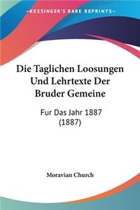 Taglichen Loosungen Und Lehrtexte Der Bruder Gemeine