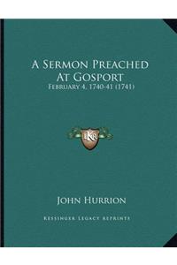 A Sermon Preached At Gosport