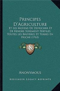Principes D'Agriculture
