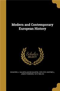 Modern and Contemporary European History