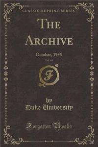 The Archive, Vol. 68