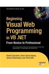 Beginning Visual Web Programming in VB .Net