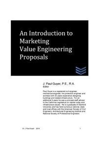 Introduction to Marketing Value Engineering Proposals