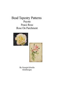 Bead Tapestry Patterns Peyote Peace Rose Rose On Parchment