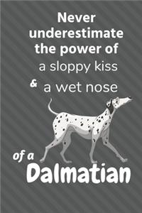 Never underestimate the power of a sloppy kiss and a wet nose of a Dalmatian