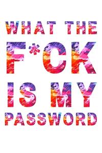 What The F*ck Is My Password password book