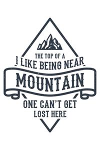 I Like Being Near The Top Of A Mountain One Can't Get Lost Here