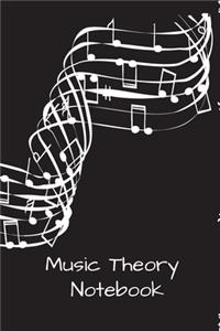 Music Theory Notebook: pocket blank Notebook to write in - cute Unique Gift Idea Composition Log Book to write in perfect present for Musician Papa Men Women