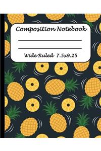 Wide Ruled Composition Notebook