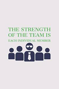 The Strength of the Team is each Individual Member