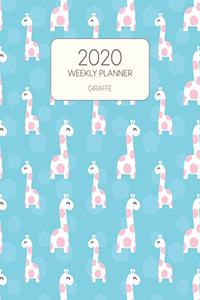 2020 Weekly Planner Giraffe