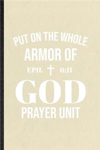 Put on the Whole Armor of God Prayer Unit Eph 6