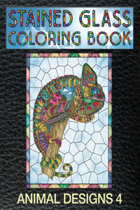 Animal Designs 4 Stained Glass Coloring Book