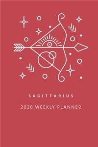 Sagittarius 2020 Weekly Planner (Red)