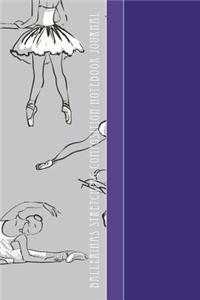 Ballerinas Stretching Composition Notebook Journal