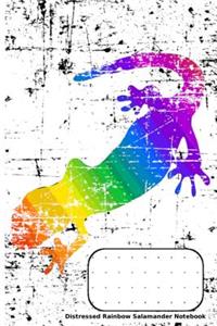 Distressed Rainbow Salamander Notebook: 110-Page Dot Grid Notebook. Bullet Journal, 6 X 9(15.24 X 22.86 CM)