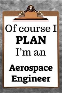 Of Course I Plan I'm an Aerospace Engineer: 2019 6x9 365-Daily Planner to Organize Your Schedule by the Hour