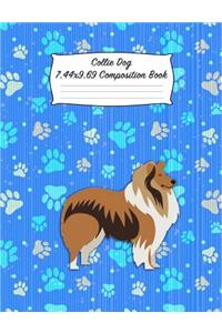 Collie Dog 7.44 X 9.69 Composition Book