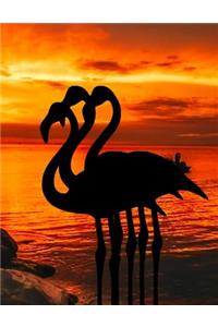 Notebook with Flamingo Cover