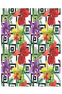 Orchids - Oversized 8.5x11, 150 Page Lined Blank Journal Notebook