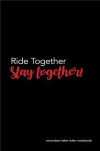 Mountain Bike Rider Notebook