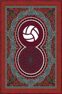 Monogram Volleyball Notebook