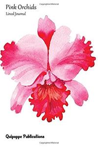 Pink Orchids Lined Journal