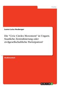 Die Civic Circles Movement in Ungarn. Staatliche Zentralisierung oder zivilgesellschaftliche Partizipation?