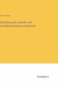 Darstellung der Landtafel- und Grundbuchsordnung in Österreich