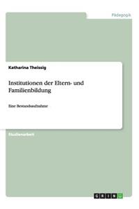 Institutionen Der Eltern- Und Familienbildung