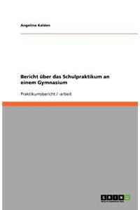 Bericht über das Schulpraktikum an einem Gymnasium