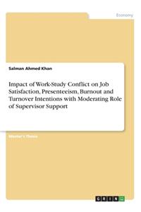 Impact of Work-Study Conflict on Job Satisfaction, Presenteeism, Burnout and Turnover Intentions with Moderating Role of Supervisor Support