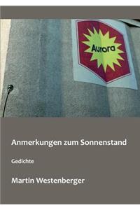 Anmerkungen zum Sonnenstand