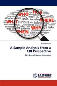 Sample Analysis from a Cbi Perspective