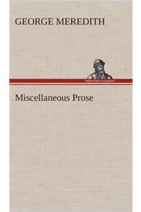 Miscellaneous Prose