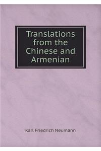 Translations from the Chinese and Armenian