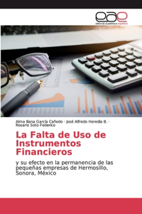 Falta de Uso de Instrumentos Financieros