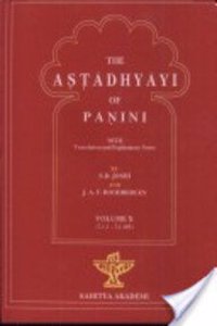 The Astadhyayi of panini: with translation and explanatory notes: Volume X