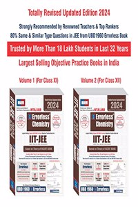 UBD1960 Errorless Chemistry for IIT-JEE (MAIN & ADVANCED) as per JAB (Paperback+Free Smart E-book) Revised Updated New Edition 2024 (2 volumes) by UBD1960 (Original Errorless Self Scorer USS Book with Trademark Certificate)