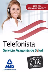 Telefonistas del servicio aragones de salud. Test del temario especifico (Spanish Edition)