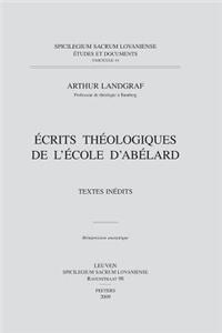 Ecrits Theologiques de l'Ecole d'Abelard