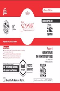 Current Affairs and Quantitative Aptitude (Paper 4 | CSEET) Scanner - Containing Questions of Last 20 Exams | 2022 Syllabus | For Jan. 2024 Exam | Green Edition