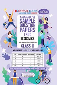 Oswaal Karnataka PUE Sample Question Papers I PUC Class 11 Economics Book (March 2020 Exam)