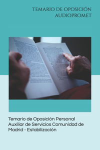 Temario de Oposición Personal Auxiliar de Servicios Comunidad de Madrid - Estabilización