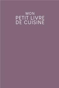 Mon petit livre de cuisine