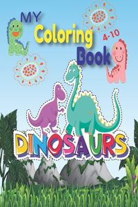 My Coloring Book Dinosaurs 4-10